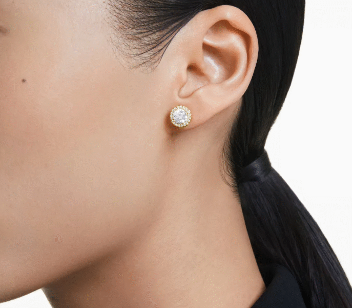 Σκουλαρίκια ροζέτες χρυσά 14 καράτια