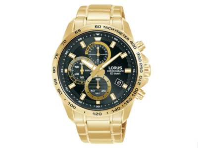 LORUS Sports Gold-Tone Stainless Steel Ανδρικό , Χρονογράφος RM358JX9