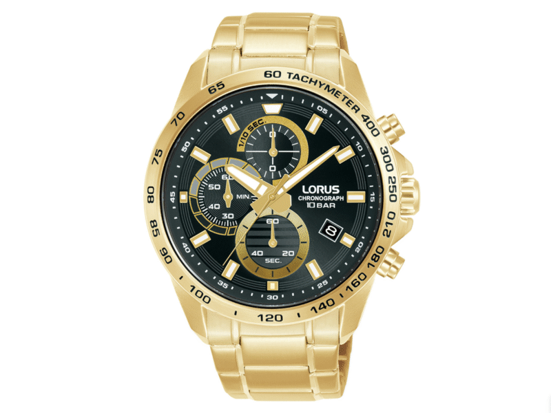 LORUS Sports Gold-Tone Stainless Steel Ανδρικό , Χρονογράφος RM358JX9