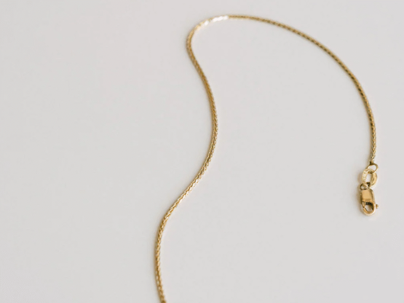 Χρυσή αλυσίδα λαιμού γυναικεία σπίγκα