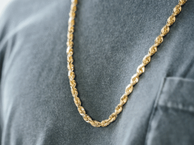 Χρυσή αλυσίδα πλεκτή στριφτή 14 καράτια