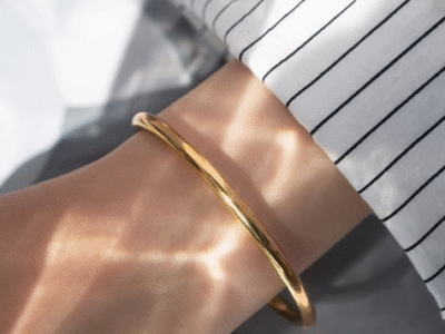 Χρυσή χειροπέδα κλασσική 14 καράτια