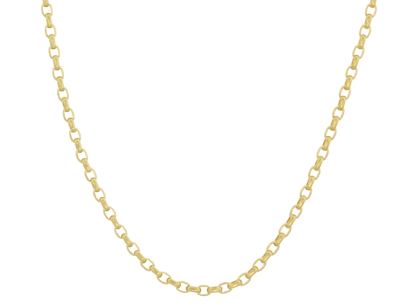 Χρυσή αλυσίδα λαιμού με πλέξιμο κρίκο κρίκο