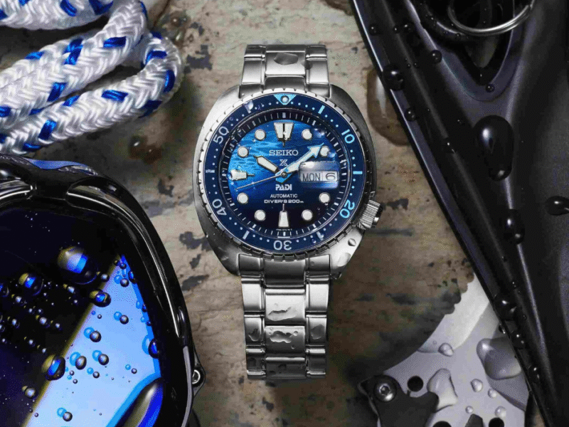 SEIKO Prospex 'Great Blue' Turtle Scuba PADI Special Edition Automatic Ανδρικό SRPK01K1J
