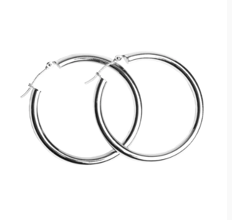 Σκουλαρίκια κρίκοι κλασσικοί λουστρέ