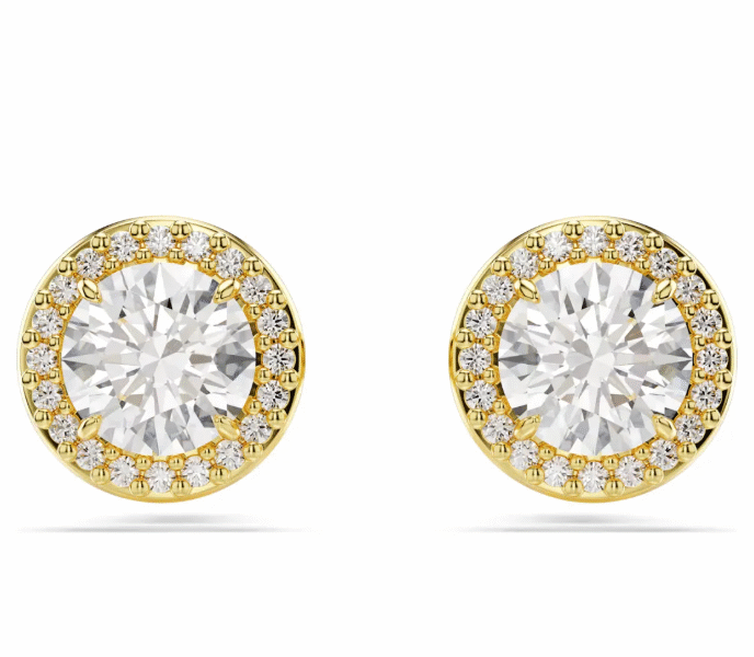 Σκουλαρίκια ροζέτες χρυσά 14 καράτια