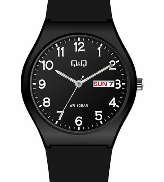 Q&Q Ρολόι με Καουτσούκ λουράκι A212J004Y