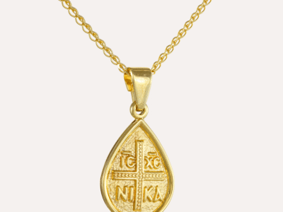 Χρυσό Κωνσταντινάτο Δάκρυ με ΙC XC NIKA