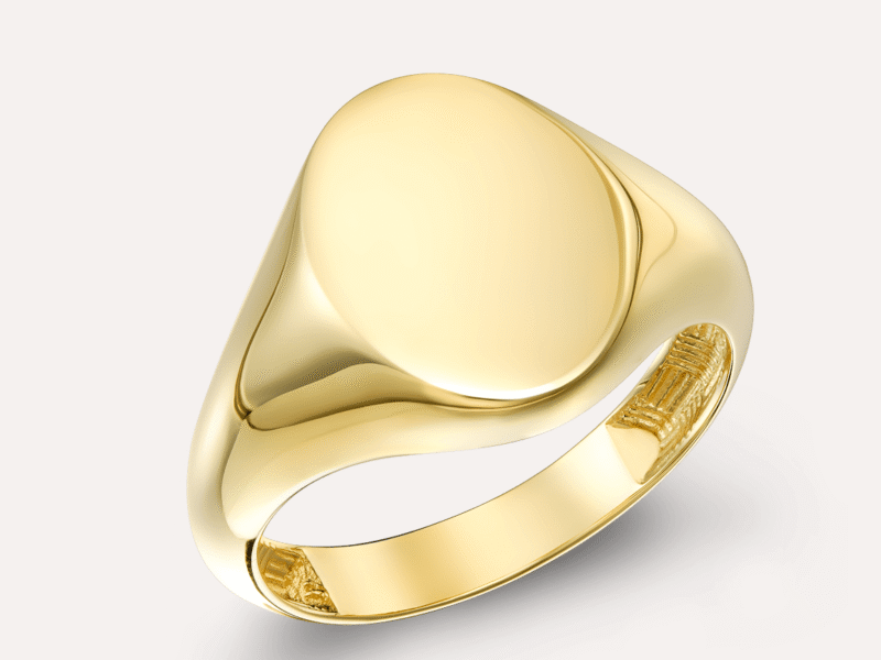 Χρυσό Σεβαλιέ Δαχτυλίδι Οβάλ